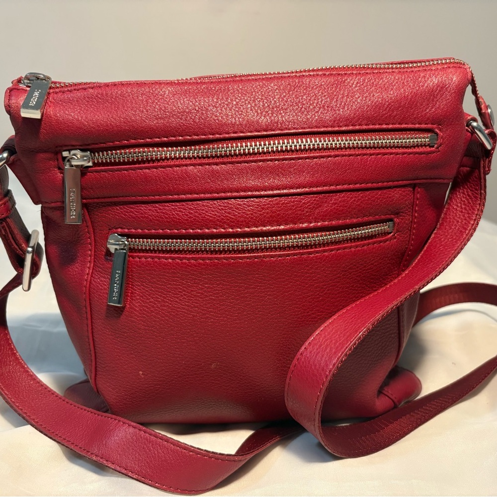 Red Leather Danier Purse Crossbody